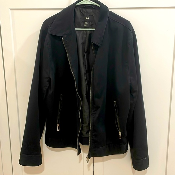 H&M Jackets & Blazers - H&M Black Cotton Blazer